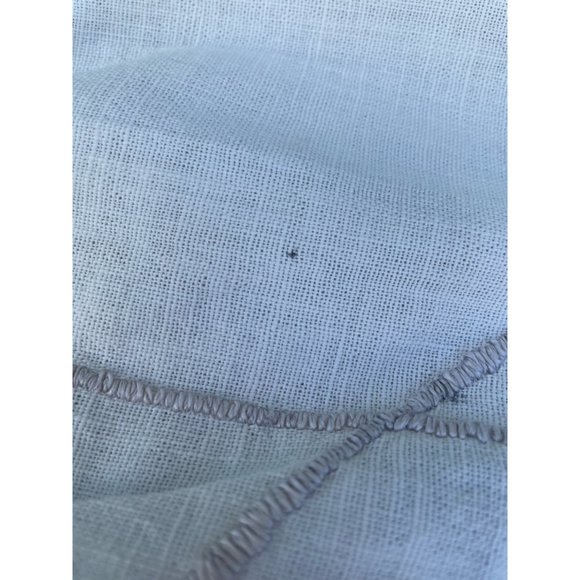 Vintage 1930s Art Deco Linen Fringed Pillow Cover Embroidered Vase Flowers - Picture 9 of 16